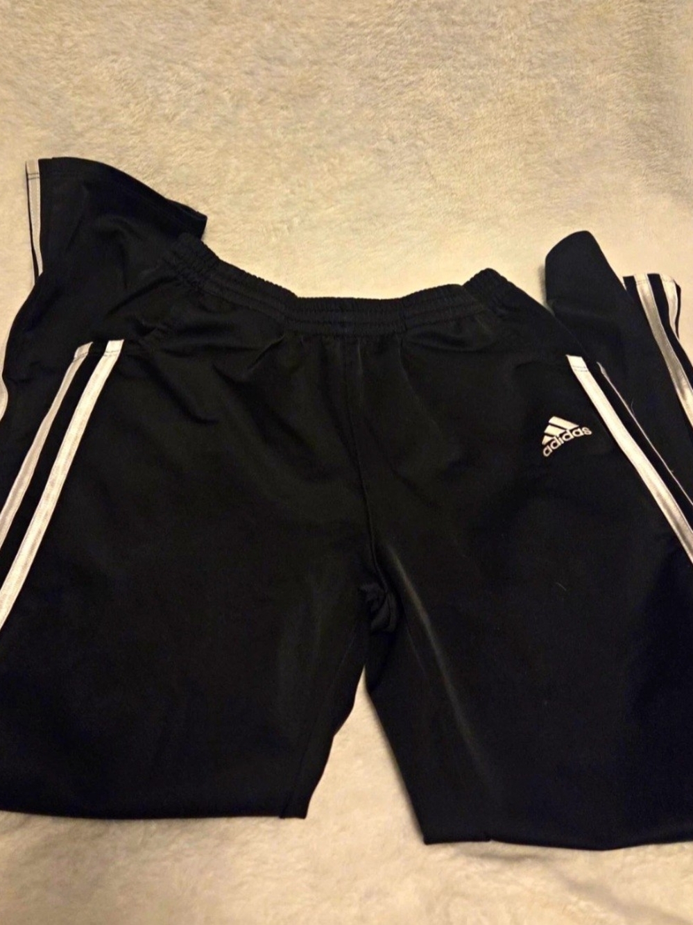 Vans Kids Black Joggers with White Side Stripes